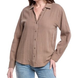 🤎Splendid🤎 Button down gauze shirt size XS